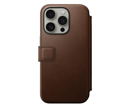 Etui / obudowa na smartfona Nomad Modern Leather Folio iPhone 15 Pro brown